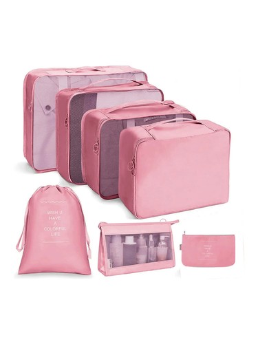 Travel Organizer Storage Bags Suitcase Packing Cubes Set Cases Portable Luggage - Picture 47 of 51