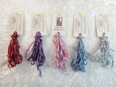 Seidenbändchen, Silken Ribbons, Thread Gatherer USA, 4 mm, Länge 4 Yds 