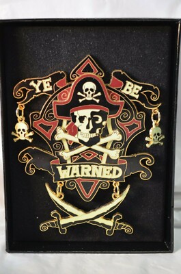 DISNEY PIRATES OF THE CARIBBEAN YE BE WARNED JUMBO PIN IN BOX LE 750