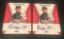 2-2019 PANINI STARS & STRIPES RHEEGO McINTOSH AUTO Rookie Card Lot #/299 DRAFT