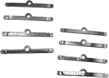 8x Chrome 4-3/4" Valve Cover Spreader Bars Small Block for Chevy SBC 283 305 327