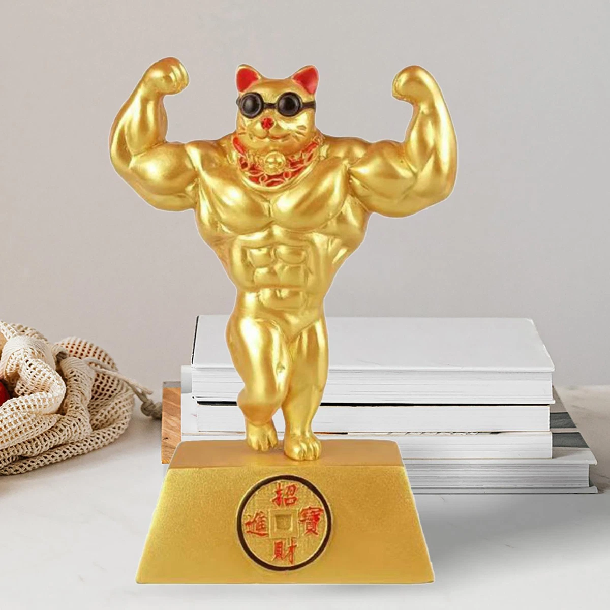 Large lucky cat online statue