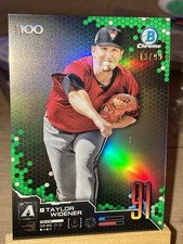 E634 /99 2019 Bowman Bowman Scouts' Top 100 Green Taylor Widener #BTP-91