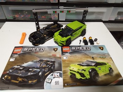 LEGO Speed Champions Lamborghini 76899 Complete Set w/ Instructions Urus Huracan