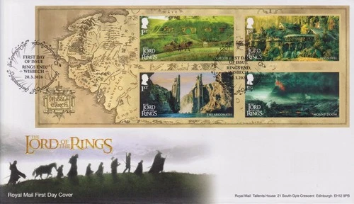 GB FDC 2026 LORD OF THE RINGS MINISHEET *SPECIAL PRICE* + SPECIAL POSTMARK FDC