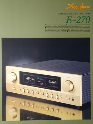     Accuphase E-270 Prospekt in deutscher Sprache. Sehr guter Zustand    