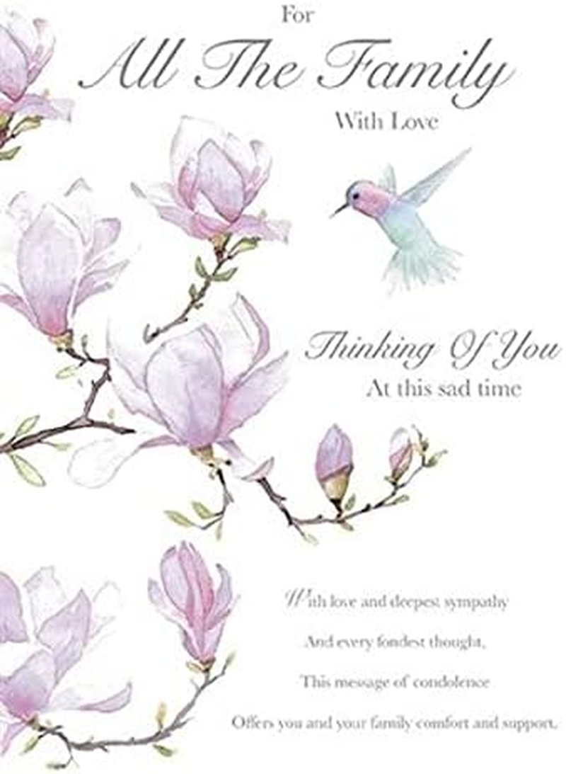 For All the Family with Love - Thinking of You at This Sad Time - Sympathy Card