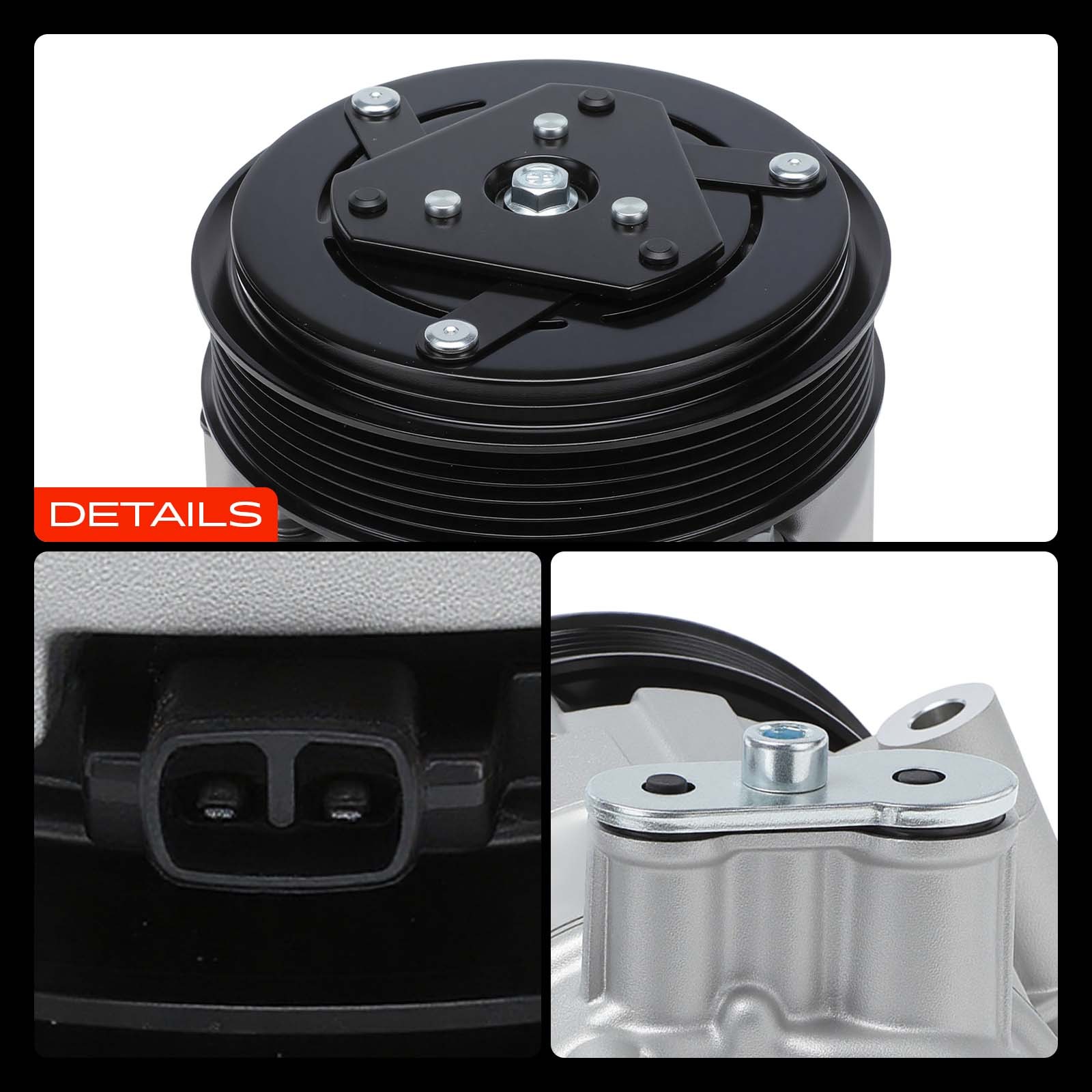 A-Premium A/C Compressor with Clutch for Maserati Ghibli 2014-2019 V6 3.0L GAS