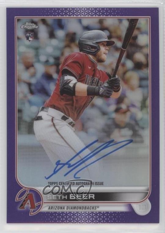 2022 Topps Chrome Rookie Purple Refractor 116/250 Seth Beer #RA-SBE Auto RC uk2