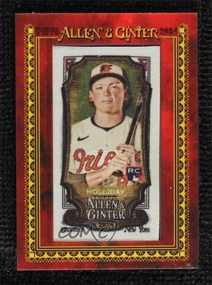 2024 Topps Allen & Ginter Cloth Mini 7/10 Jackson Holliday #277 Rookie RC 1m2l
