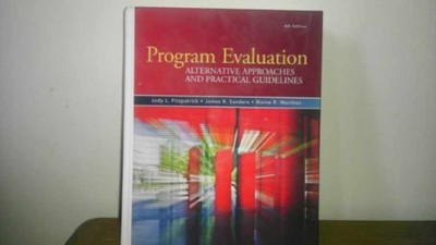 Program Evaluation: Alternative - Hardcover, by Fitzpatrick Jody; Sanders - Good