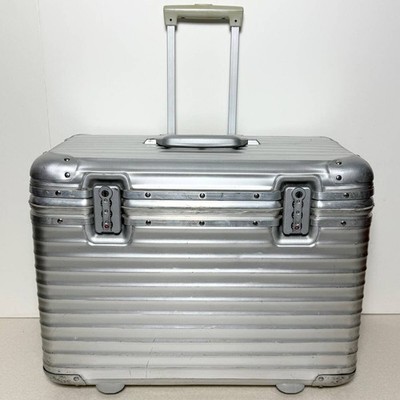 Rimowa Topas Pilot Trolley 46L Silver 2-wheels Carry Case Suitcase