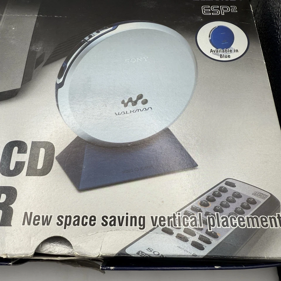 RARO SONY D-VE45 Vintage CD Player de Vídeo Portátil e Discman Caixa Aberta, Bom Como NOVO - Imagem 3 de 4