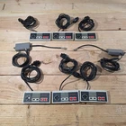 Rare Vintage Nintendo NES Controller Lot 6 OEM NES-004 RF Switch Cables Original