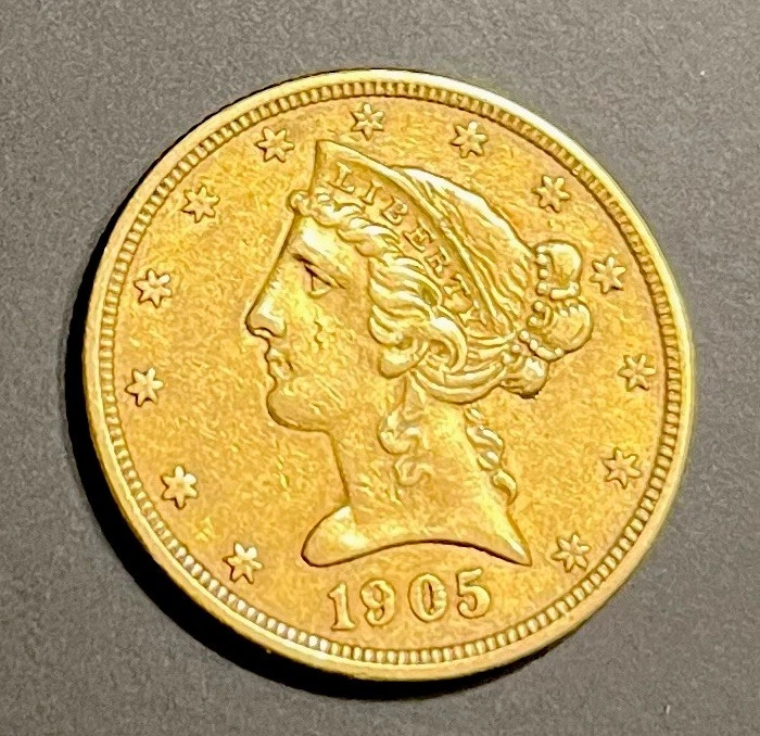 1905 Year Half Eagle $5 US Gold Coins (Pre - 1933) for sale | eBay