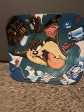 Vintage 1994 Tasmanian Devil Mouse Pad Looney Tunes Warner Bros 9X8 Non-slip