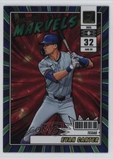 2025 Panini Donruss Diamond Marvels Green Laser Evan Carter #4 4z8
