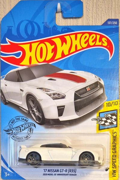 Hot Wheels '17 Nissan Skyline GT-R R35 Hw Speed Graphics 10/10 #137 2020 Ovp-image
