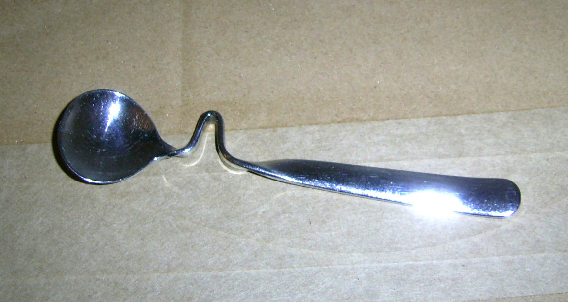 Marmeladenlöffel Honiglöffel mit Kerbe Haken Loch Edelstahl