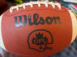 Vintage Wilson CFL FOOTBALL BALL Old Logo F1605 Inflated