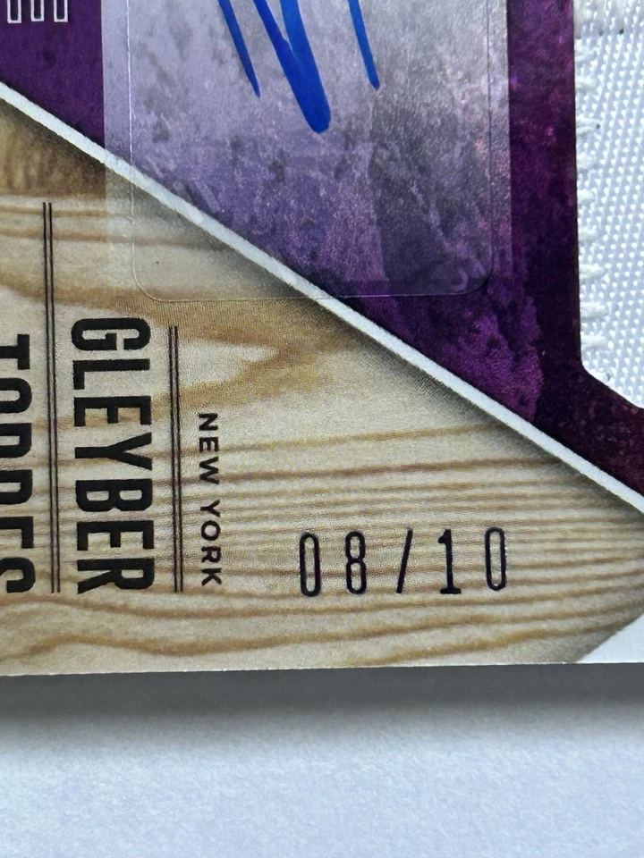 Gleyber Torres Autographed 2017 Panini Elite Extra Future Threads 08/10 RC - Image 3 of 4