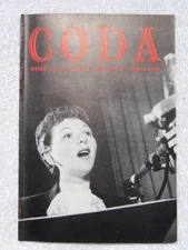 JIM FLORA Drawings Apr 1952 CODA MAGAZINE COLUMBIA LP Records Reviews Catalog