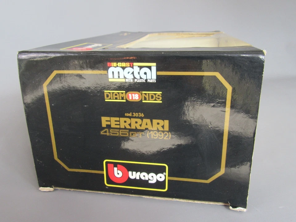 C462 Burago 3036 Italie Boite Vide 1:18 pour Ferrari 456 GT Pininfarina 1992 - Photo 2/4