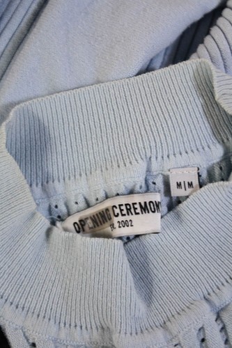 Opening Ceremony Womens Long Sleeves A Line Sweater Dress Blue Black Size Medium - Picture 5 of 5