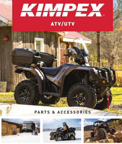 New Kimpex Universal ATV or Snowmobile Bar End Style Bolt On Rear View Mirror - Afbeelding 4 van 4