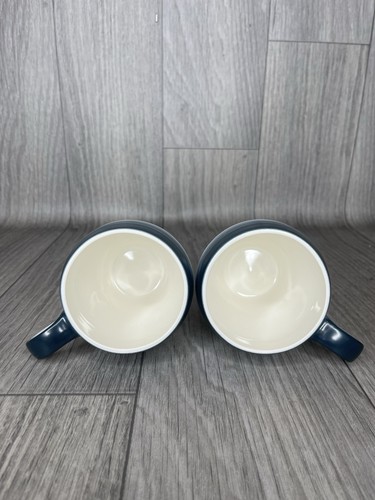 Mikasa SWIRL OMBRE GRAPHITE Pair Of Mugs Blue Teal Green - Picture 7 of 7