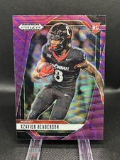 2025 Panini Prizm Draft Picks Xzavier Henderson RC #15 Purple Wave Prizm Cincy