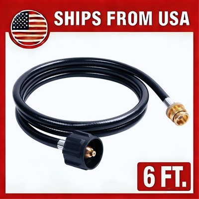 6FT 1lb to 20lb Propane Hose w/Regulator for Blackstone Griddle, Grill, Heater