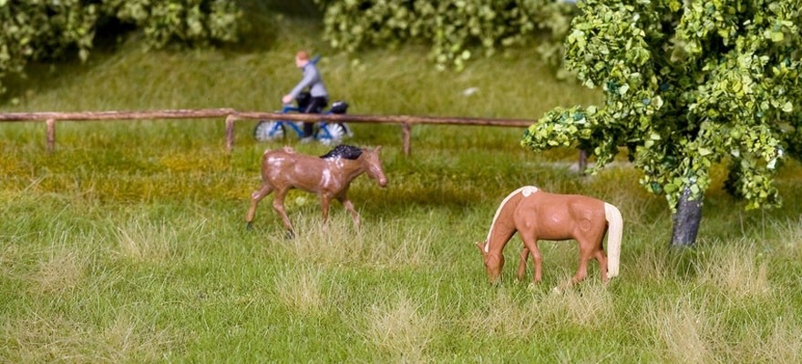 Tapis pré d'été NOCH NOC07403 décor herbe miniature pour diorama et maquette