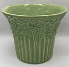 Old McCOY POTTERY Ivy And Berries JARDINERE Flower Pot Planter 6”￼green