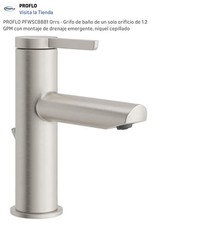 PROFLO Orrs PFWSC8881 Single Handle Bathroom Sink Faucet Brushed Nickel Low Lead