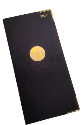 Amex Leather Black Executive Appointment 2026 New Planner Book Small