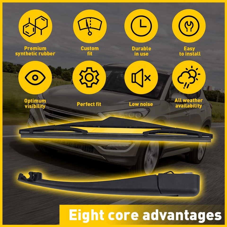 Задний рычаг стеклоочистителя с лезвием для 2011-2015 Hyundai Tucson Kia Sportage 98811-1H000 - Изображение 3 из 4