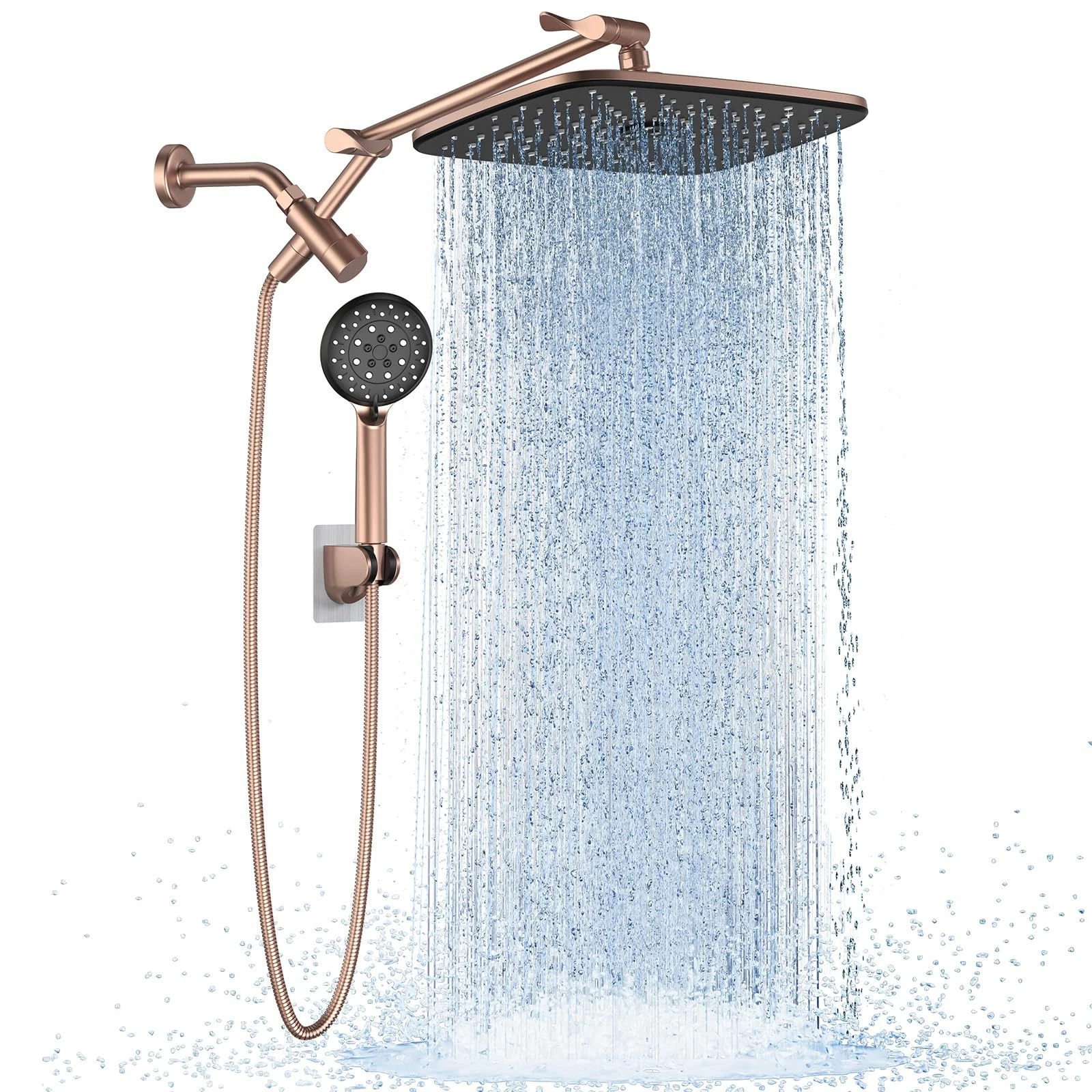 11.8" Rain Shower Head with Handheld, High Pressure Handheld Shower with Mult...