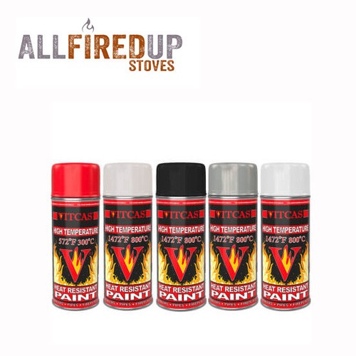 Vitcas High Temperature Paint Spray For Stoves, Ovens, Cookers Heat