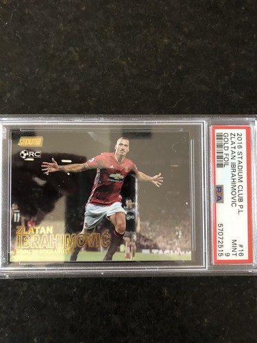 Zlatan Ibrahimovic [Gold Foil] #16 2016 Stadium Club Premier League card