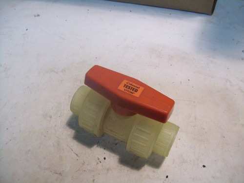 NUOVA VALVOLA A SFERA COLONIAL V07106N 1/2" SALDATURA FUSIONE POLIPROPILENE/VITON P5354 - Foto 1 di 4