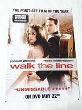 WALK THE LINE 2005 JOHNY CASH ORIGINAL POSTER Video Shop DVD BLURAY 42x59.3cm