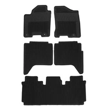OEM 2012-2015 Nissan Armada Rubber Floor Mats w/ 2nd Row Bench NEW 999E1-2Z004
