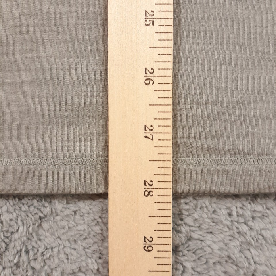 Proof Huckberry Merino Wool TShirt Mens Size XL Light Gray Crew Neck