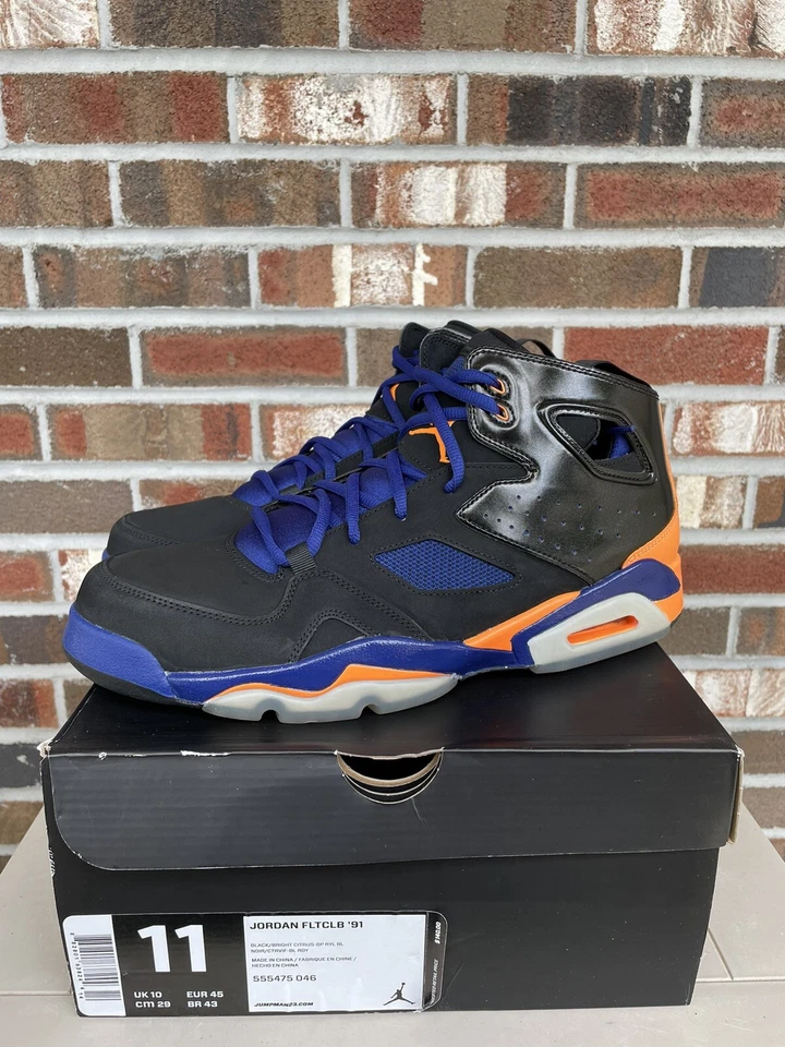 Nuevo Jordan Flight Club 91 Citrus Royal Blue 555475-046 para hombre talla 11 2013 Foto 2 de 4