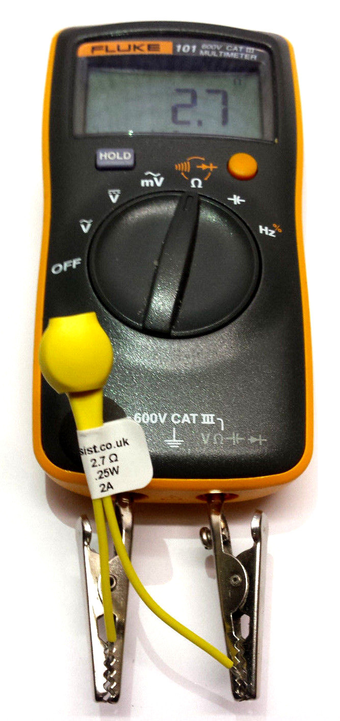 Mitsubishi 2.7 Ohm Ohms Airbag Load Resistor 0.25w 2 Amp Fuse Fault SRS