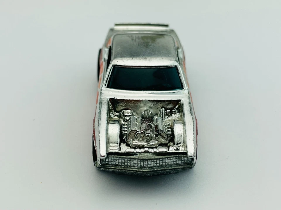 Hot Wheels Redline HEAVY CHEVY Red Orange Super Chromes Very Nice !!! - Image 3 of 4