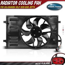 Conjunto de ventilador de radiador con motor sin escobillas para Volkswagen Golf Jetta 2015-2021