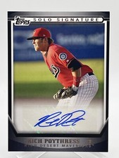 Rich Poythress 2011 Topps Pro Debut Solo Signatures #SSA-RP Autograph RC Auto 1