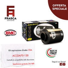 KIT ASPIRAZIONE DIRETTA CDA 70-130 Filtro Aria Originale BMC AIRBOX in CARBONIO